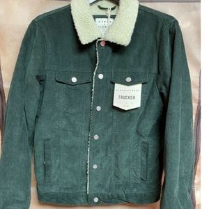 Corduroy jacket dark green